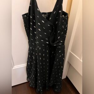 Black/dark navy dress with silver detailing